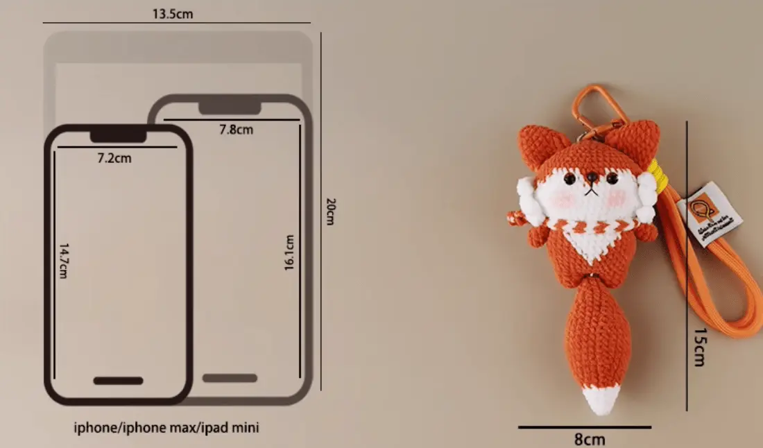 Handmade Bib Fox Plush Doll: Cute Collection Companion for Animal Lovers