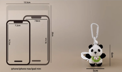 Handmade Bib Panda Plush Doll: Your Playful Companion for Comfort and Warmth