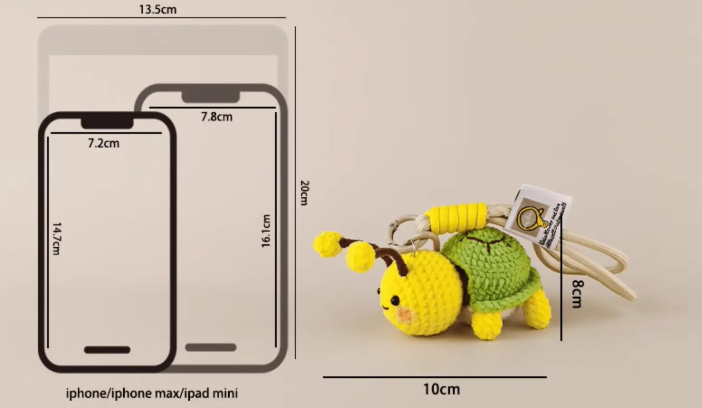 Handmade Turtle Bee Plush Doll: Inspire Joy & Wonder!