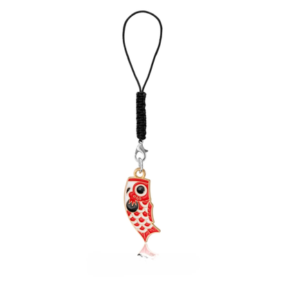 Japanese Koi Carp Metal Keychain: Symbol of Luck & Perseverance