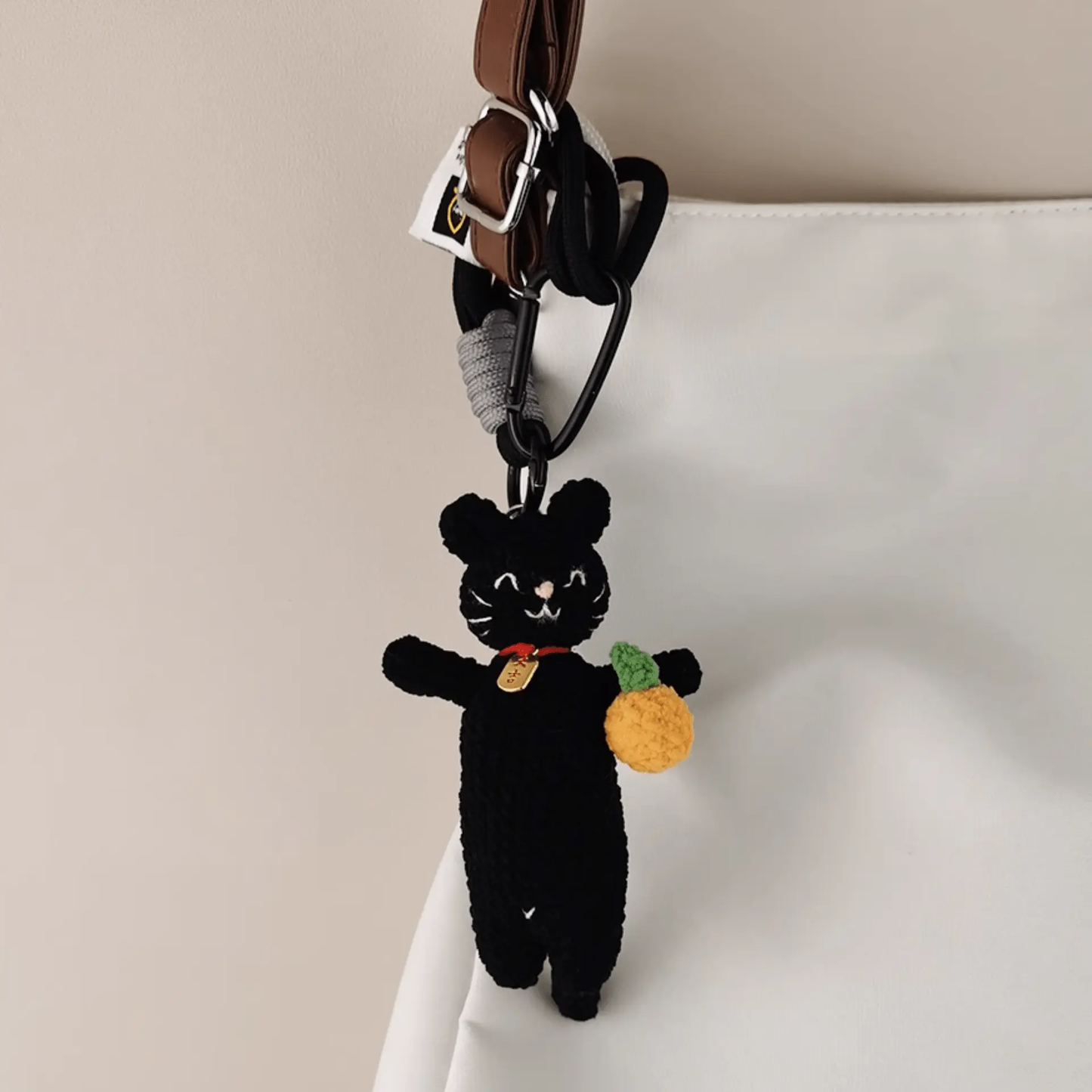 Handmade Nero Cat Plush Doll: Elevate Your Collection with Sophisticated Style!