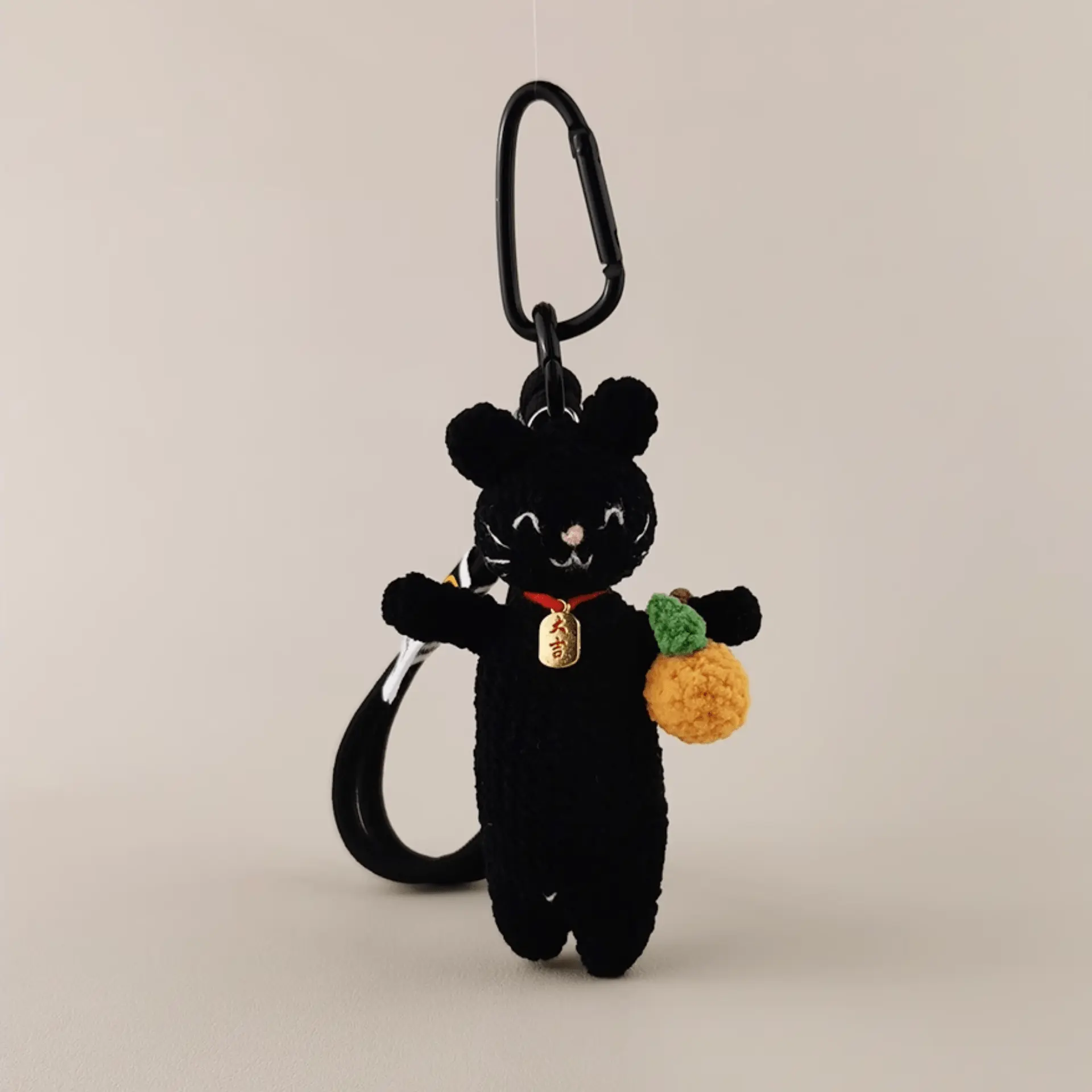 Handmade Nero Cat Plush Doll: Elevate Your Collection with Sophisticated Style!