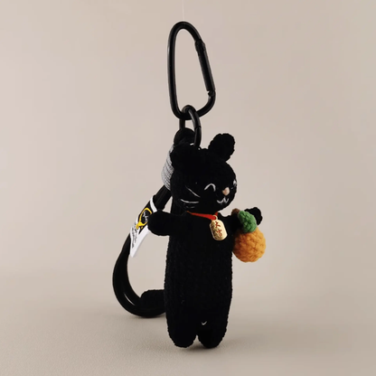 Handmade Nero Cat Plush Doll: Elevate Your Collection with Sophisticated Style!