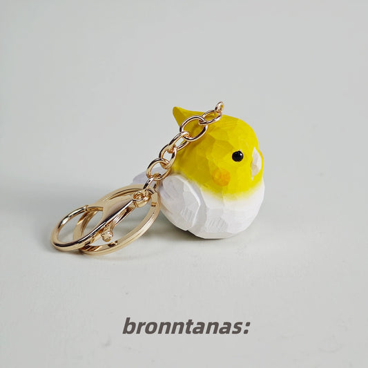 Little Yellow Bird Keychain, Small Pendant, Key Ring, Ring, Trinkets, Healing Department, High-value Small Pendant, Strong and Durable