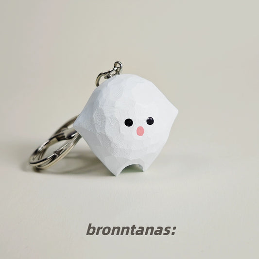 Ghost Wooden keychain