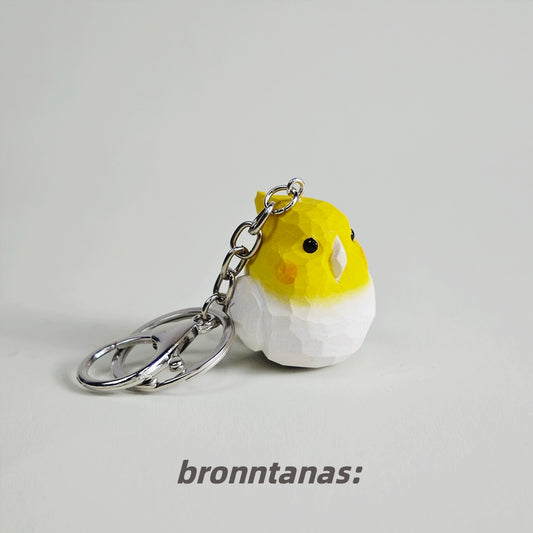 Little Yellow Bird Keychain, Small Pendant, Key Ring, Ring, Trinkets, Healing Department, High-value Small Pendant, Strong and Durable
