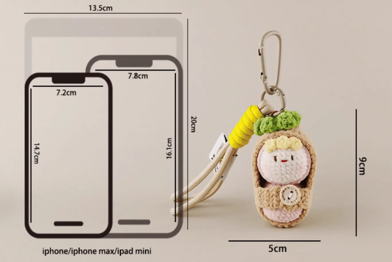 Handmade Peanut Baby Plush Doll for Joyful Days