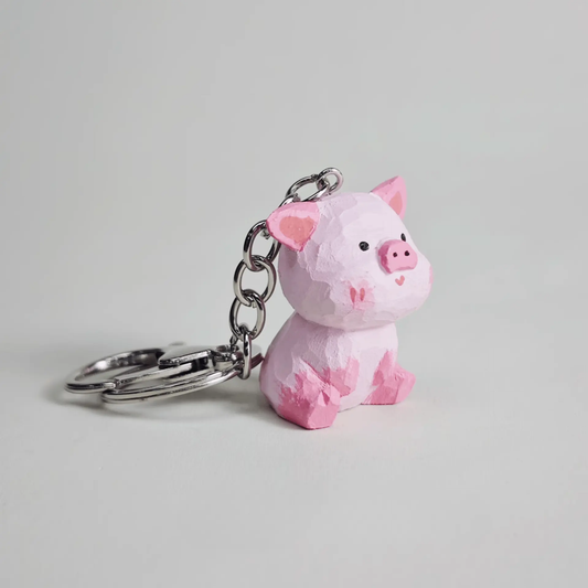 Pig keychain