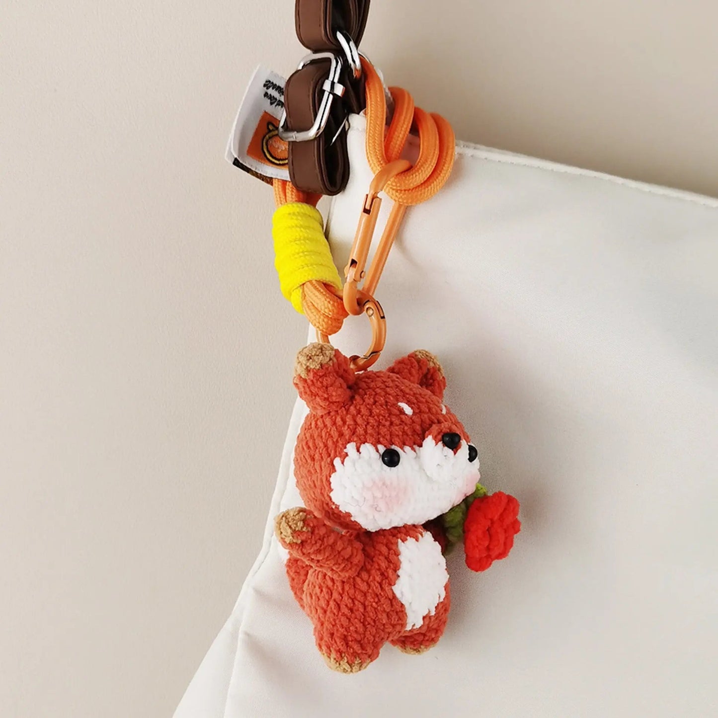 Handmade Prince Fox Plush Doll - Whimsical & Regal Companion