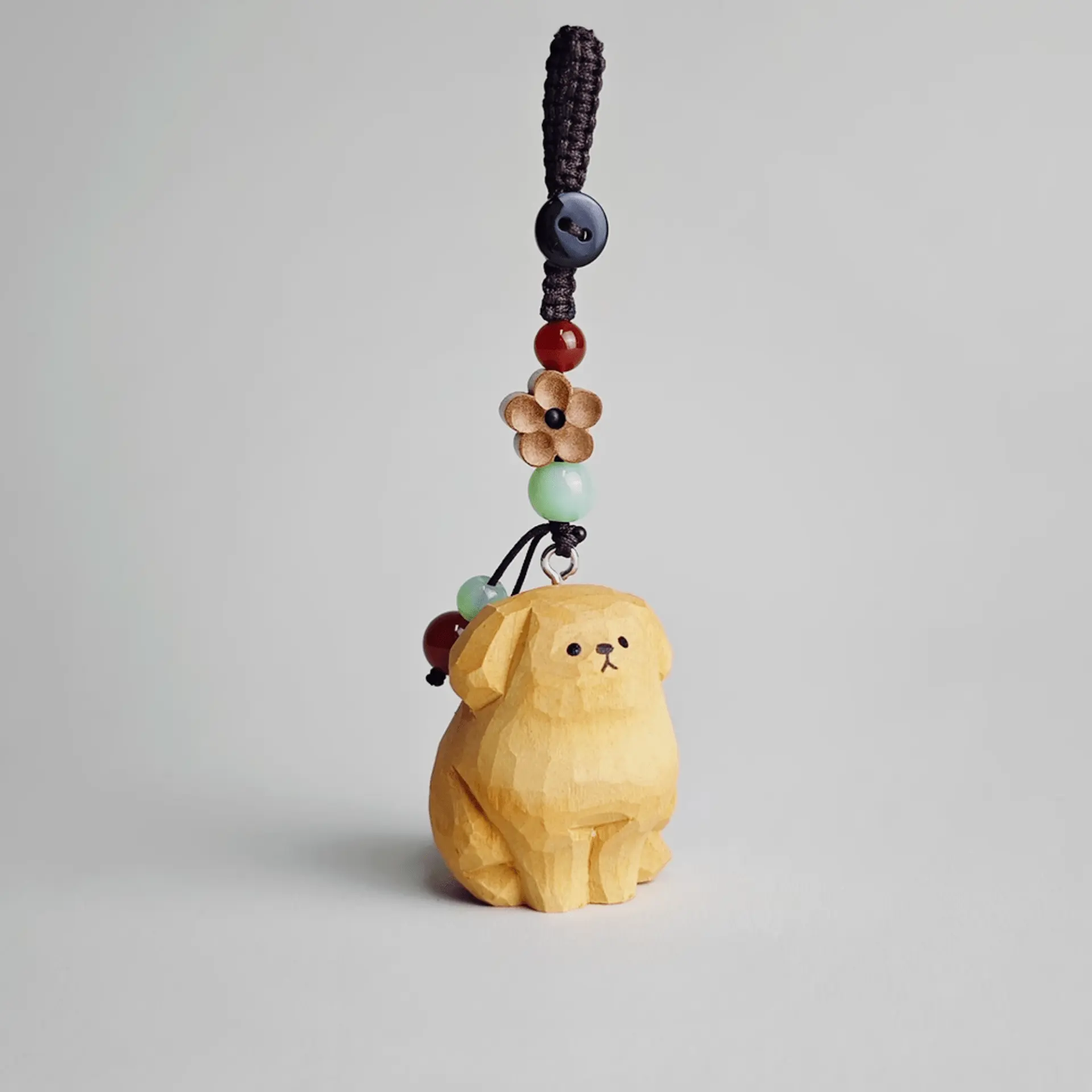 Wooden Puppy Keychain: Eco-Friendly Pet Companion for Your Keys