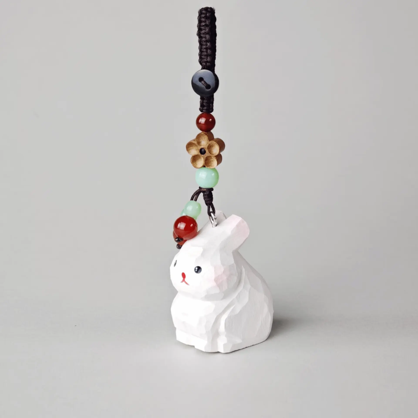 White rabbit keychain