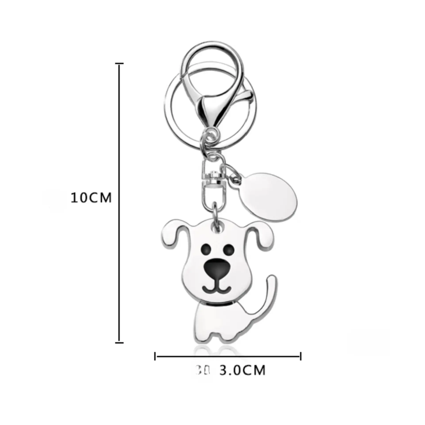 Handmade Retriever Dog Metal Keychain: Loyal Companion for Keys