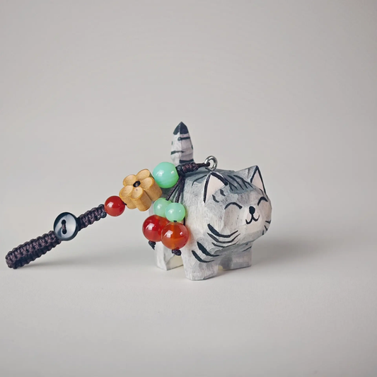 Stripe cat Keychain - REVEALME