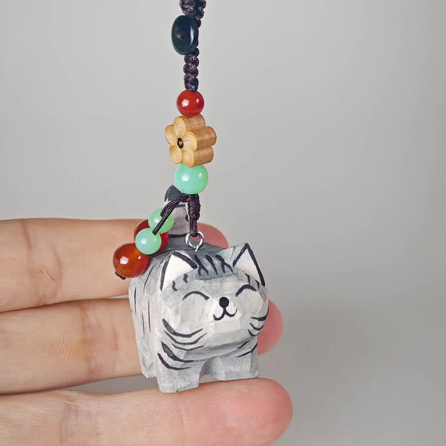 Stripe cat Keychain - REVEALME
