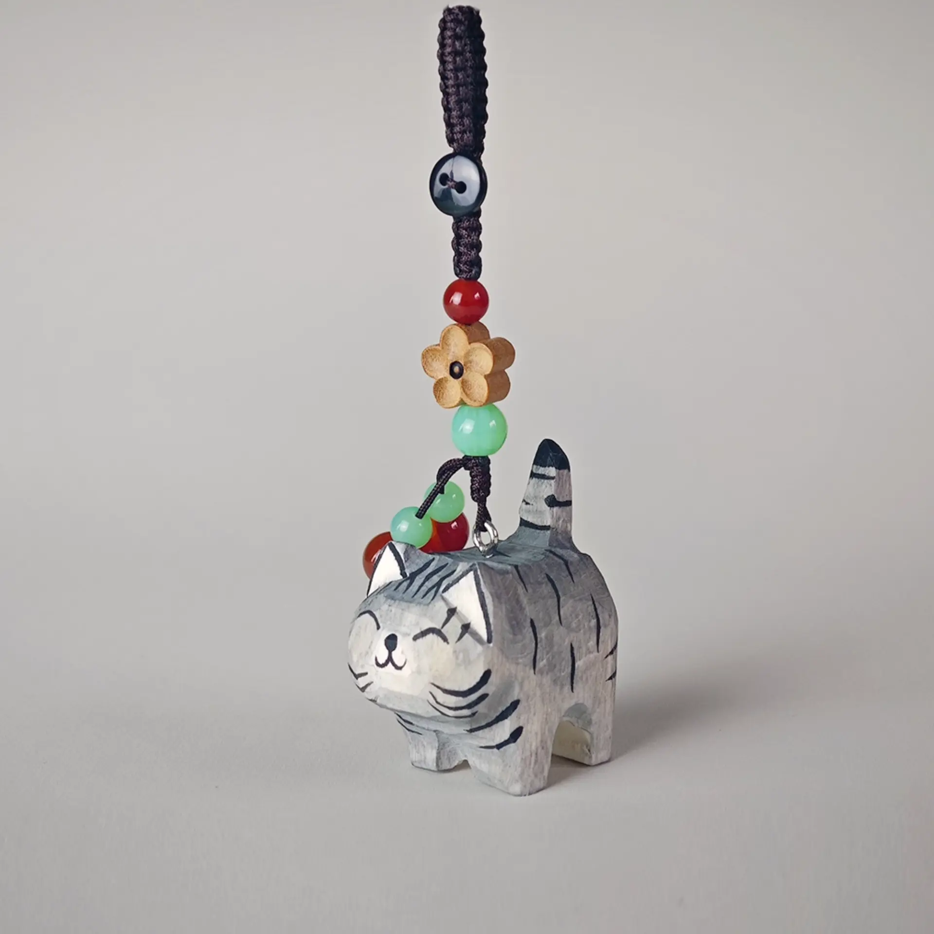 Stripe cat Keychain - REVEALME