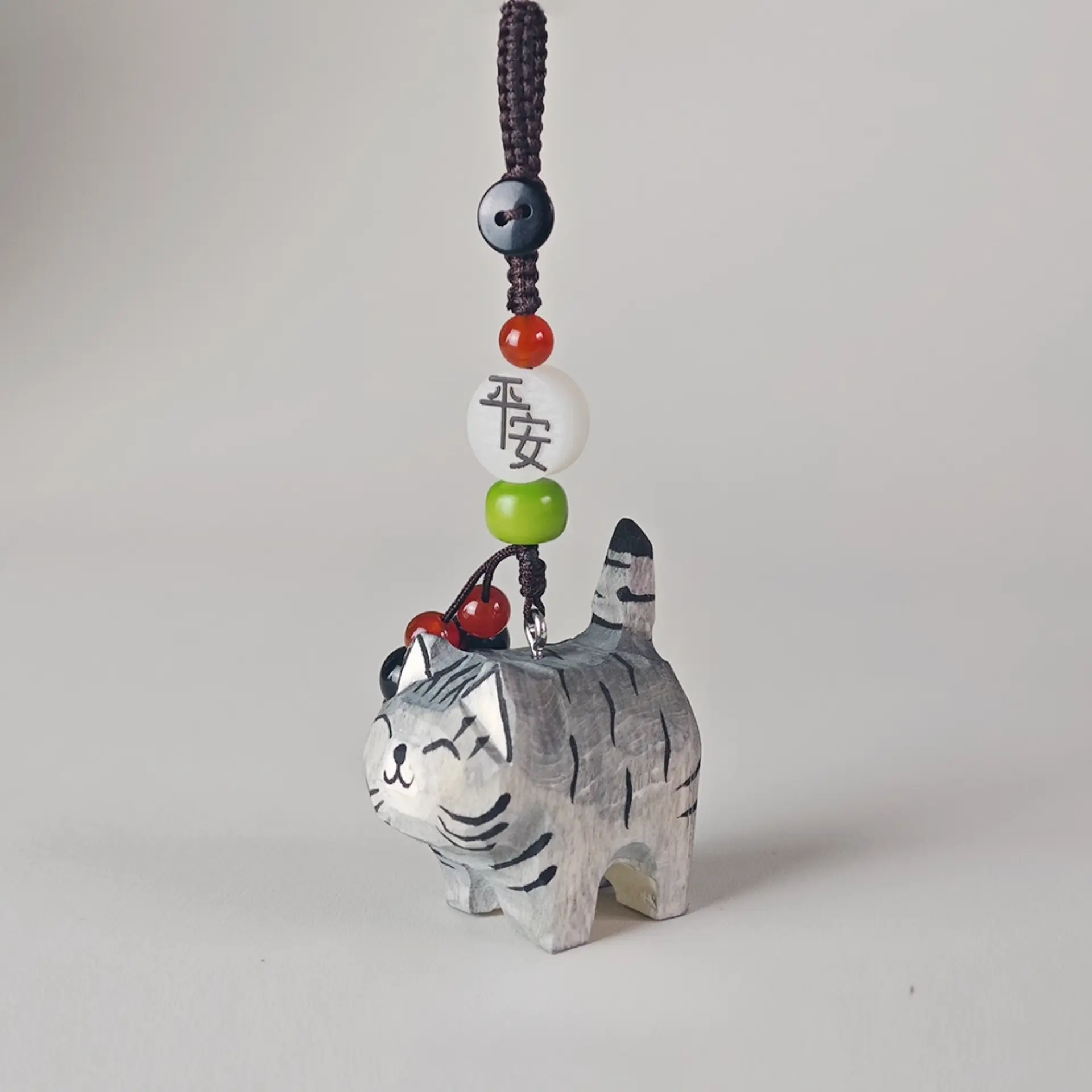 Stripe cat Keychain - REVEALME