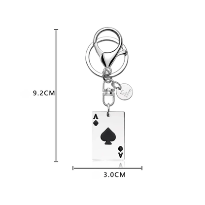 Metal Trump Card Keychain: Power at Your Fingertips