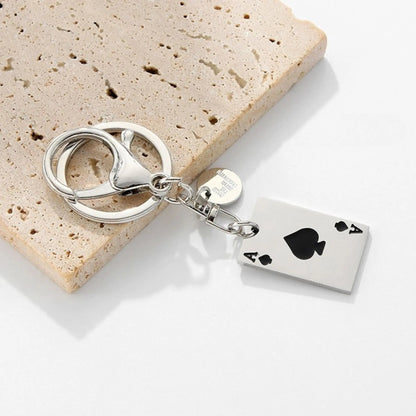 Metal Trump Card Keychain: Power at Your Fingertips