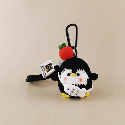 Handmade Bib Penguin Plush Doll - Your Playful Companion for Cuddles!