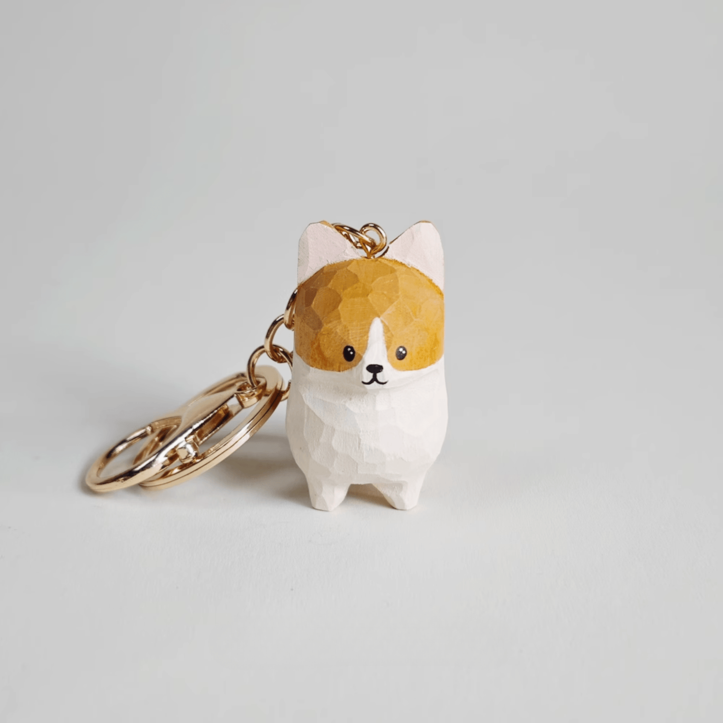 Corgi Wooden keychain - REVEALME