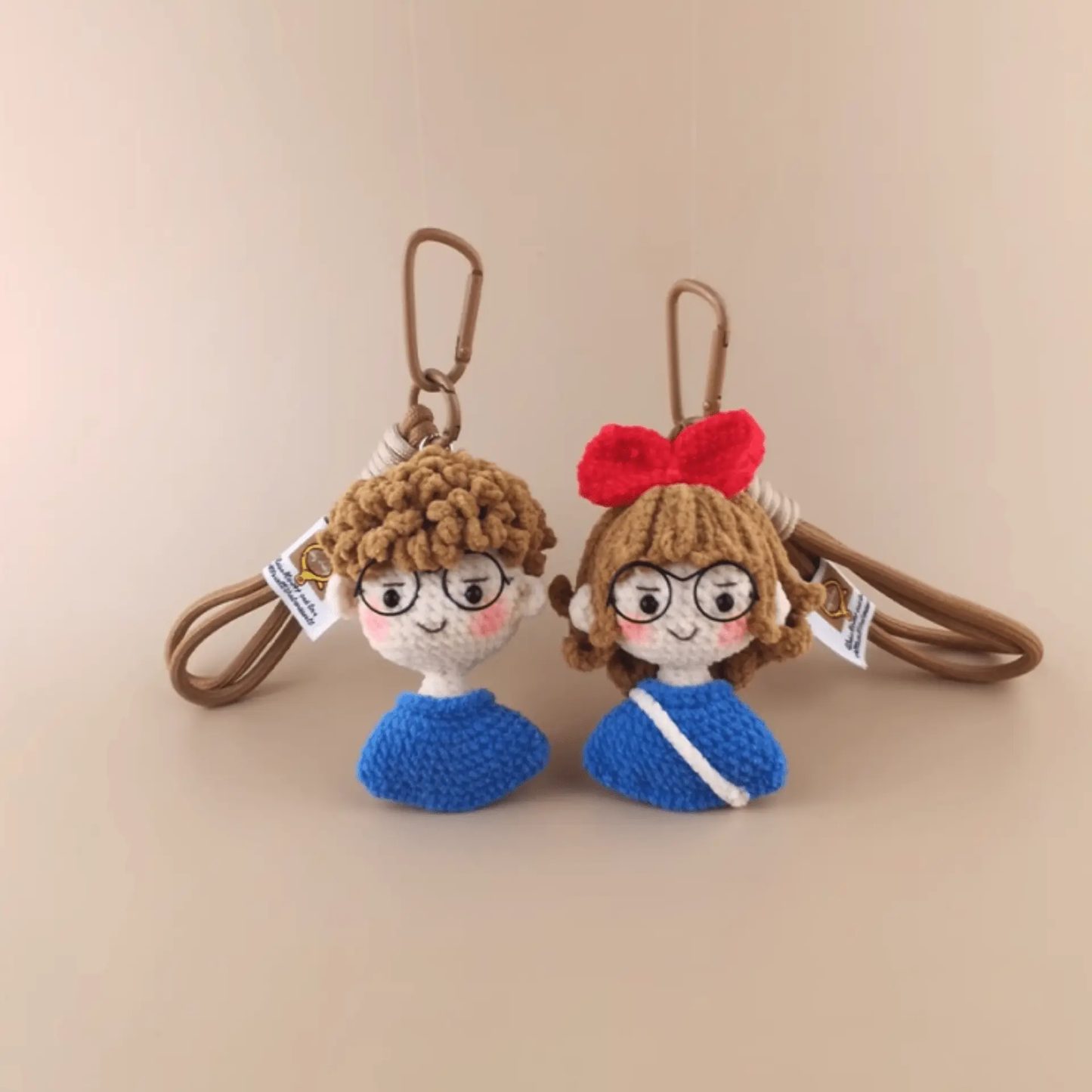 Handmade Lovely Couple Plush Doll - The Perfect Gift for Lovebirds!