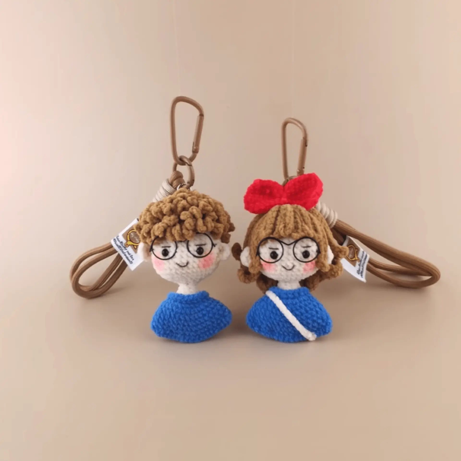 Handmade Lovely Couple Plush Doll - The Perfect Gift for Lovebirds!