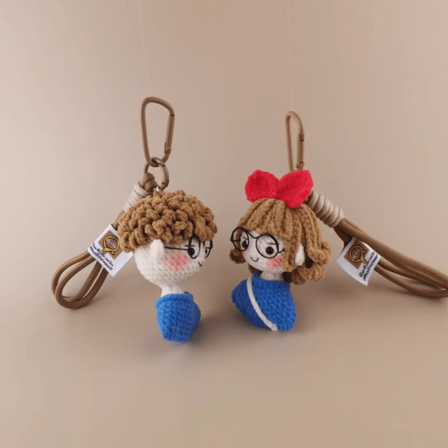 Handmade Lovely Couple Plush Doll - The Perfect Gift for Lovebirds!