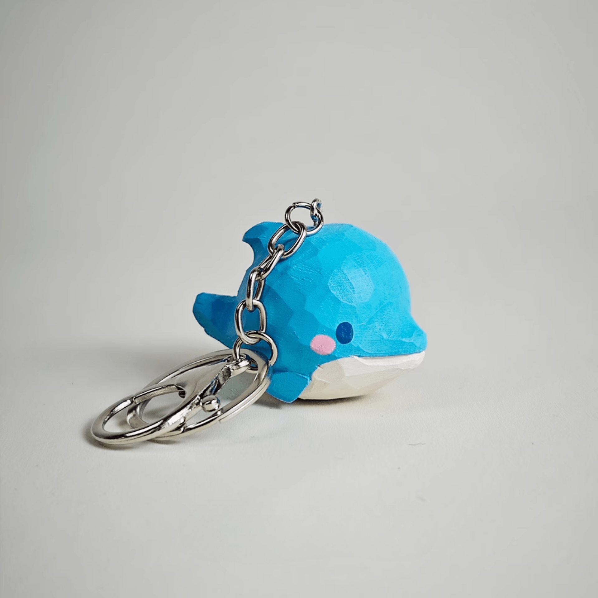Wooden Dolphin Keychain: Graceful & Joyful Animal-Inspired Charm