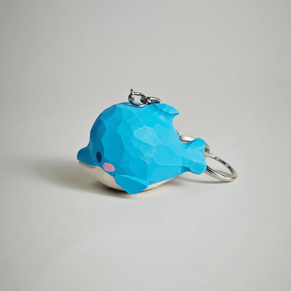 Wooden Dolphin Keychain: Graceful & Joyful Animal-Inspired Charm