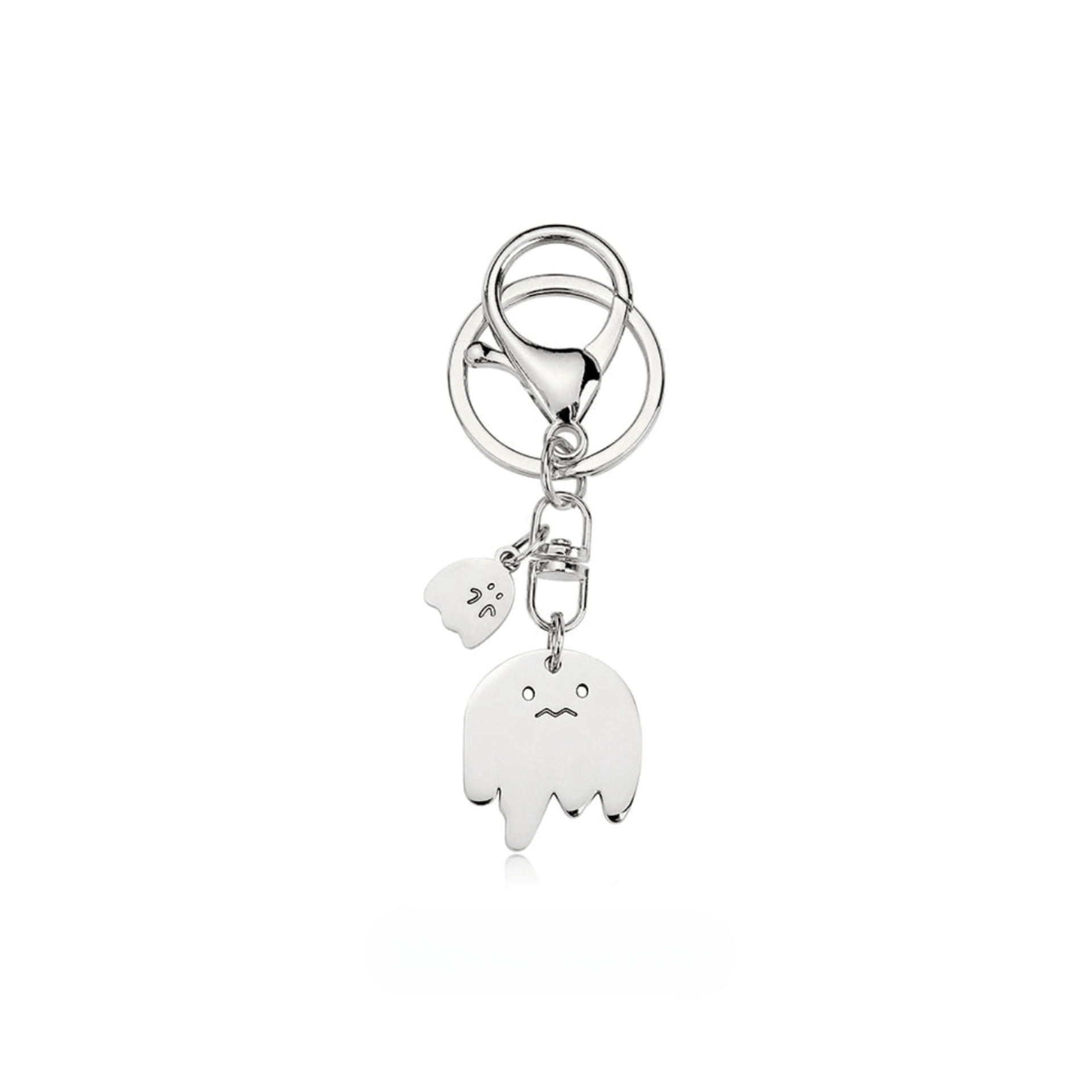 Artisan-Crafted Ghost Metal Keychain: Personalize Your Bag