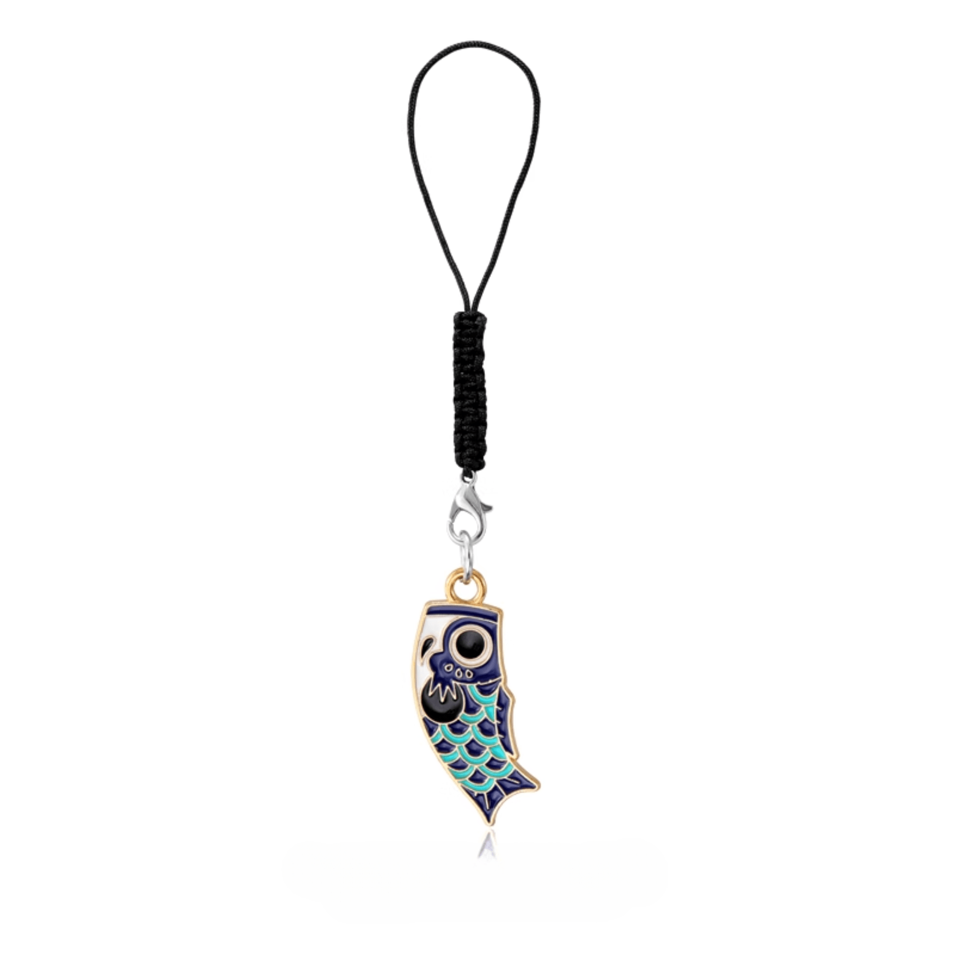 Japanese Koi Carp Metal Keychain: Symbol of Luck & Perseverance