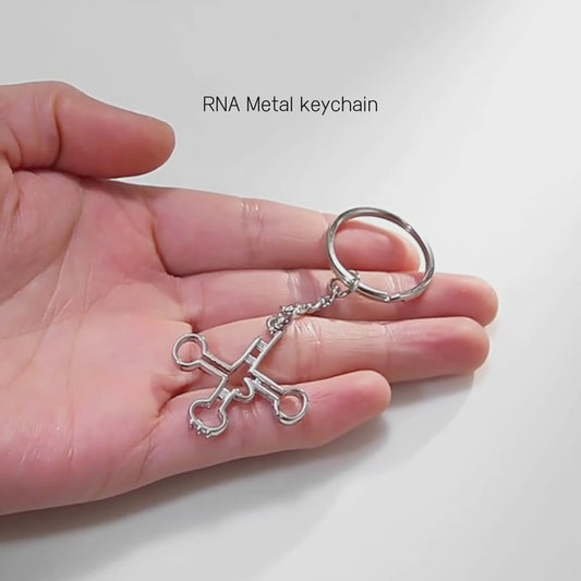 RNA Metal Keychain: Science Lover's Conversation Starter